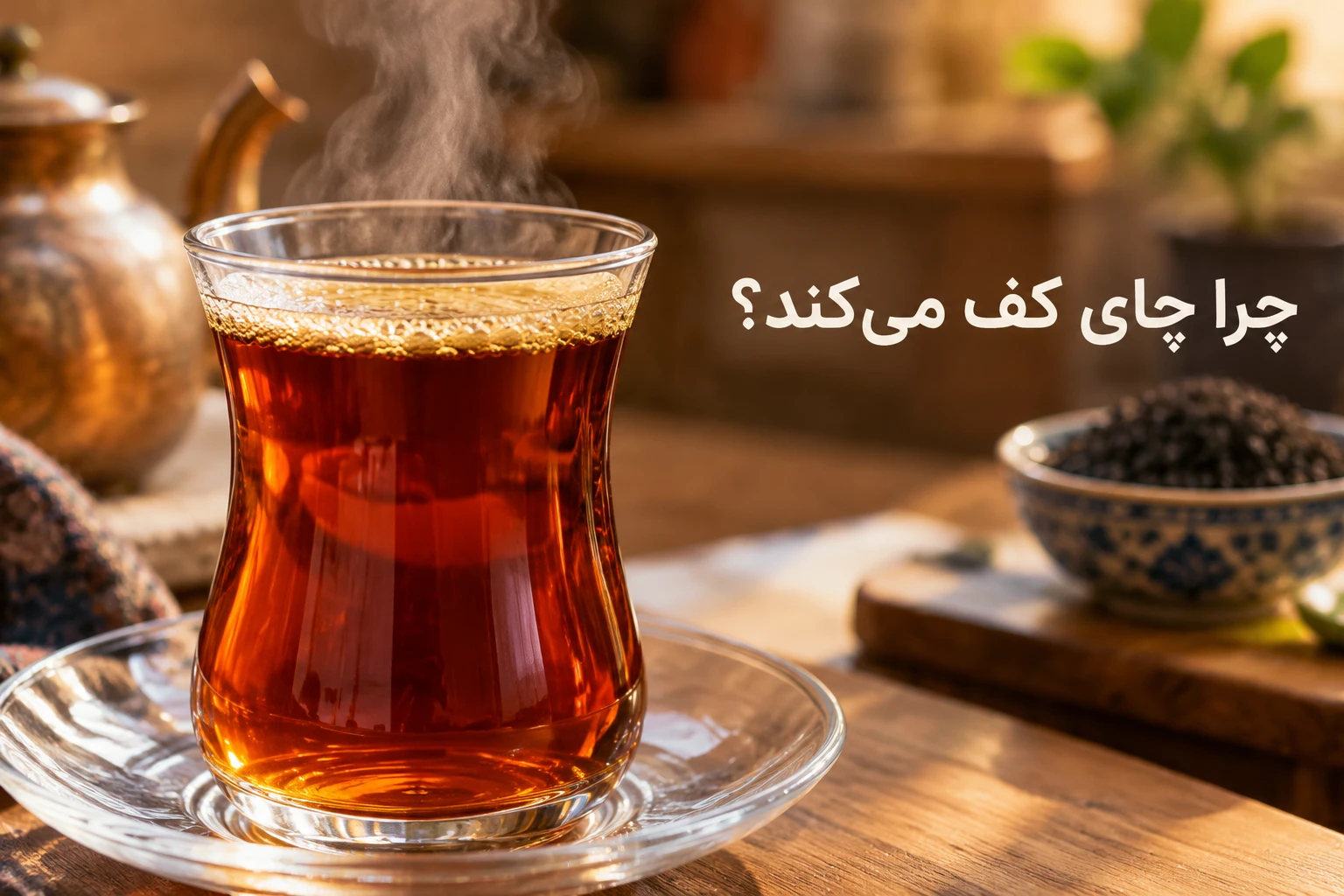 چرا چای کف می‌کند؟!| نورجعفری