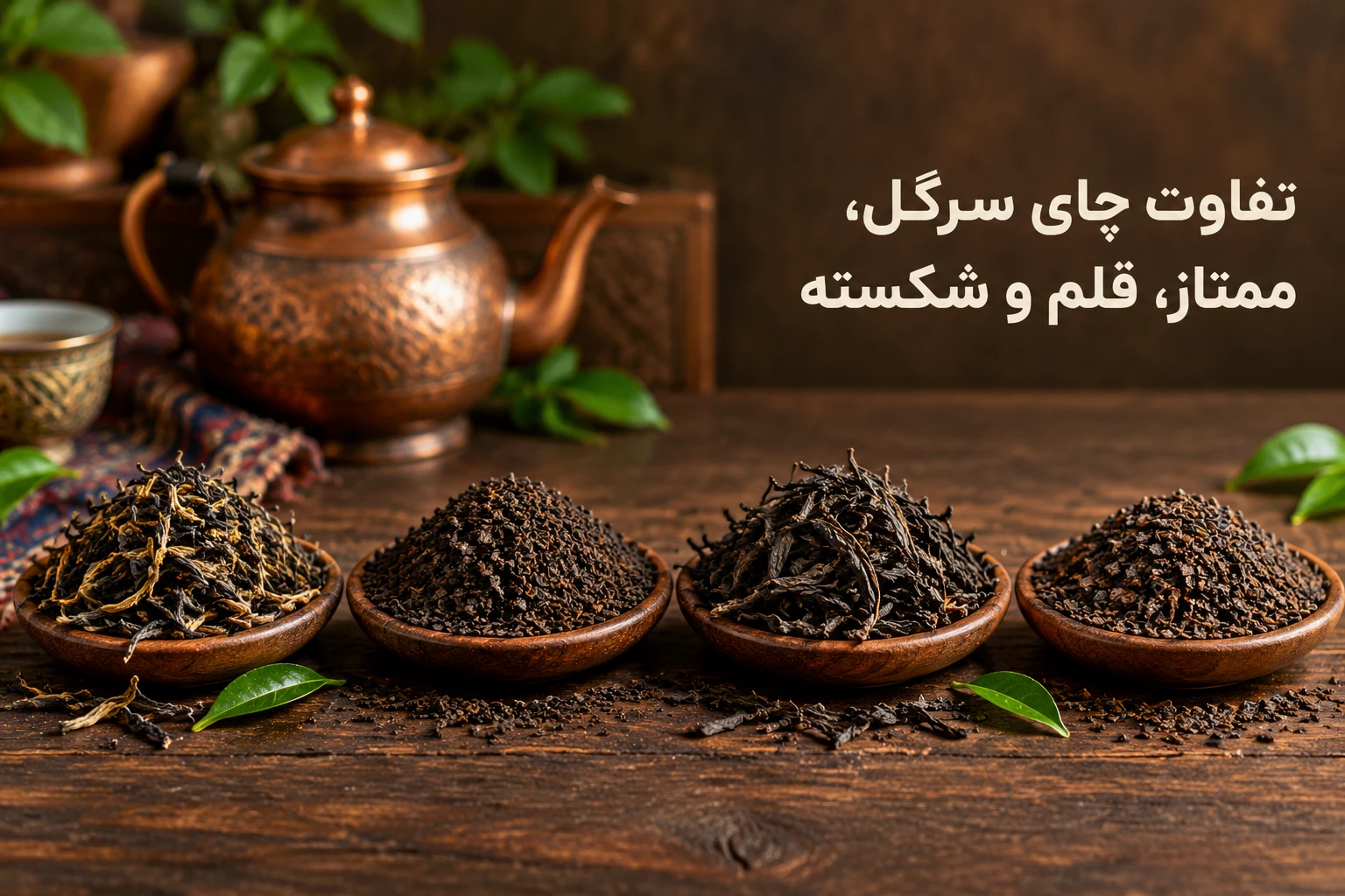 تفاوت چای سرگل، ممتاز، قلم و شکسته| نورجعفری