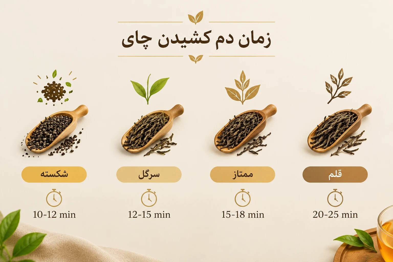 تفاوت چای سرگل و ممتاز